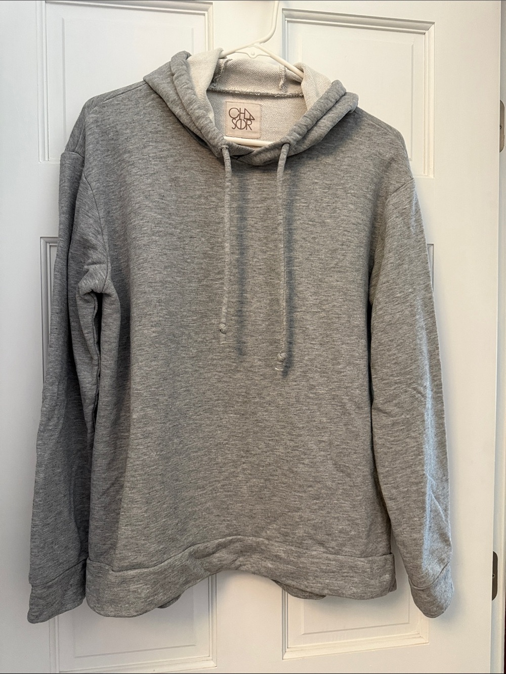 SO Men's Light Gray Crewneck Hoodie Sweatshirt